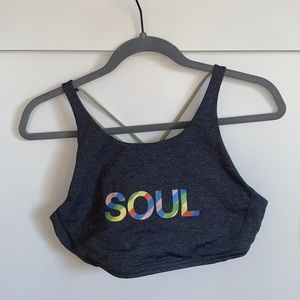 Lululemon high neck soulcycle sports bra